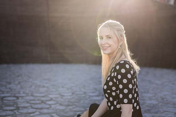 Portrait of a woman with soft backlight